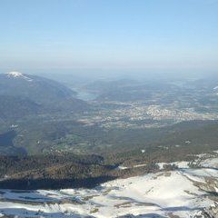 Flugwegposition um 16:21:58: Aufgenommen in der Nähe von Gemeinde Nötsch im Gailtal, Österreich in 2236 Meter